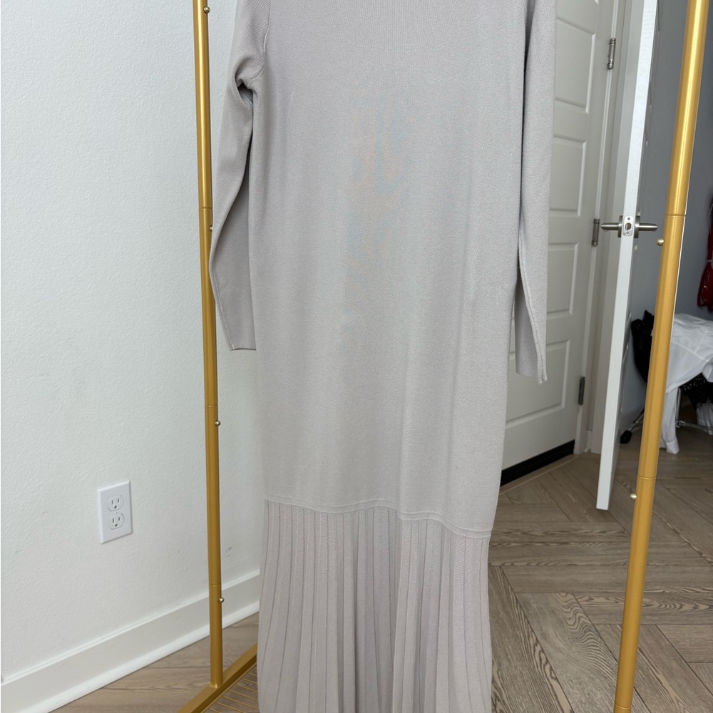 Elegant Gray Maxi Dress
